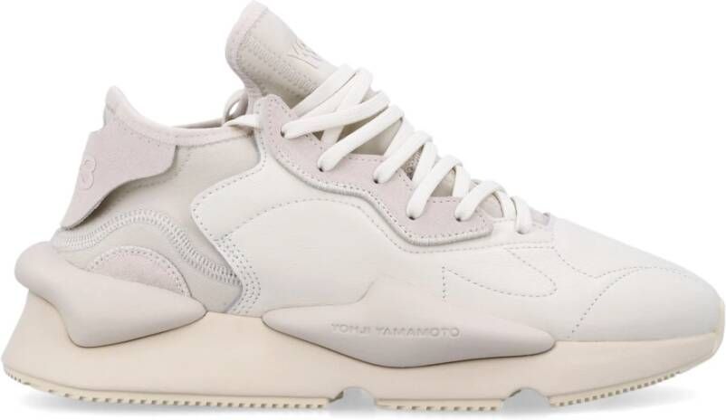 Y-3 Witte Sneakers met Leer en Neopreen White Heren