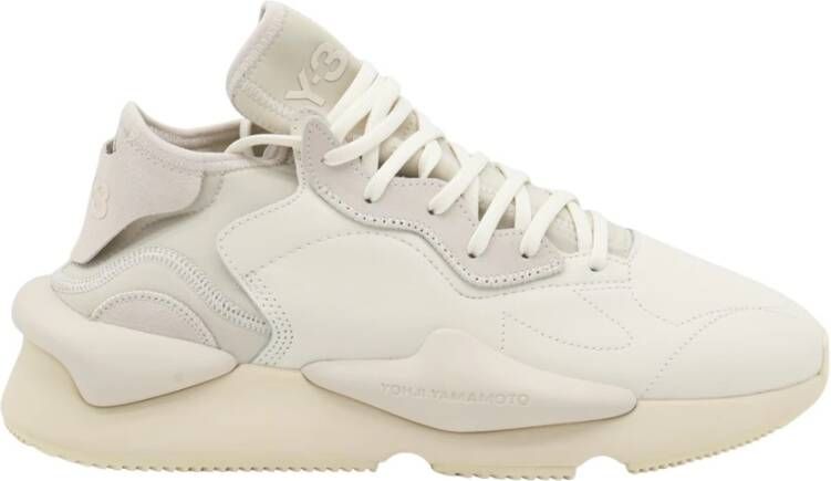 Y-3 Witte Sneakers met Ronde Neus White Unisex