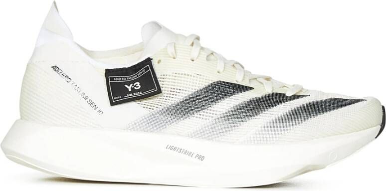 Y-3 Witte Sneakers met Schaduwstrepen White