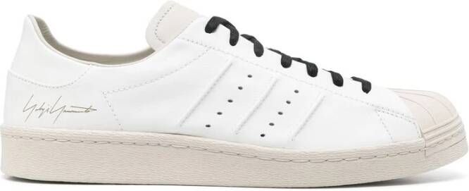 Y-3 Witte Veterschoen met Rubberen Neus White Heren