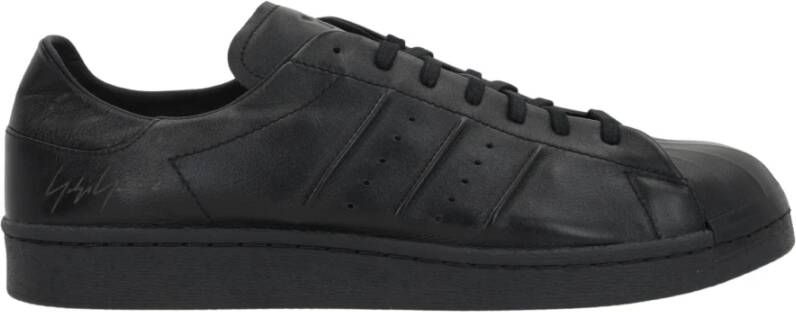 Y-3 Zwarte lage sneaker met 3 strepen Black Dames