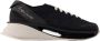 Y-3 Zwarte Leren Sneakers Ronde Neus Black Heren - Thumbnail 1