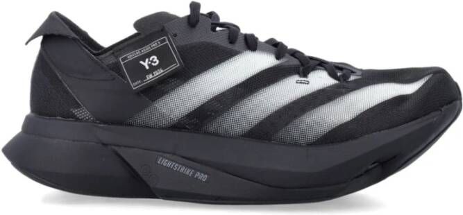 Y-3 Zwarte Sneakers Met Panelen En Logo Black Heren