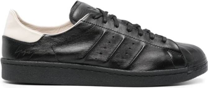 Y-3 Zwarte Sneakers Twee-Tint Ontwerp Black Heren