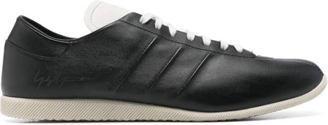 Y-3 Zwarte Vetersneaker Amandel Teen Black Heren