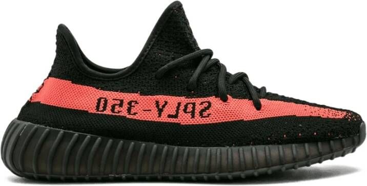 Yeezy Core Red Black Sneakers Black Heren