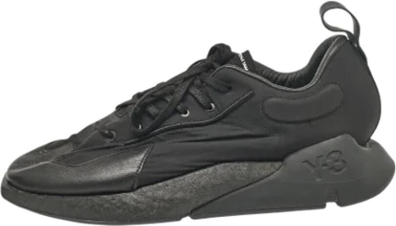 Yohji Yamamoto Pre-owned Leather sneakers Black Heren