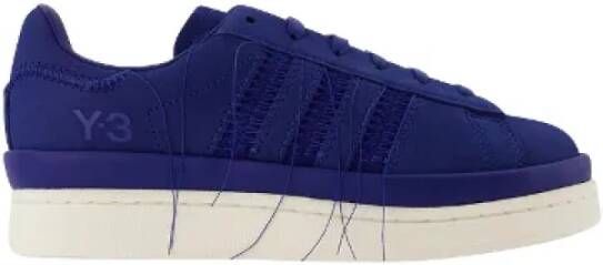 Yohji Yamamoto Pre-owned Leather sneakers Blue Dames