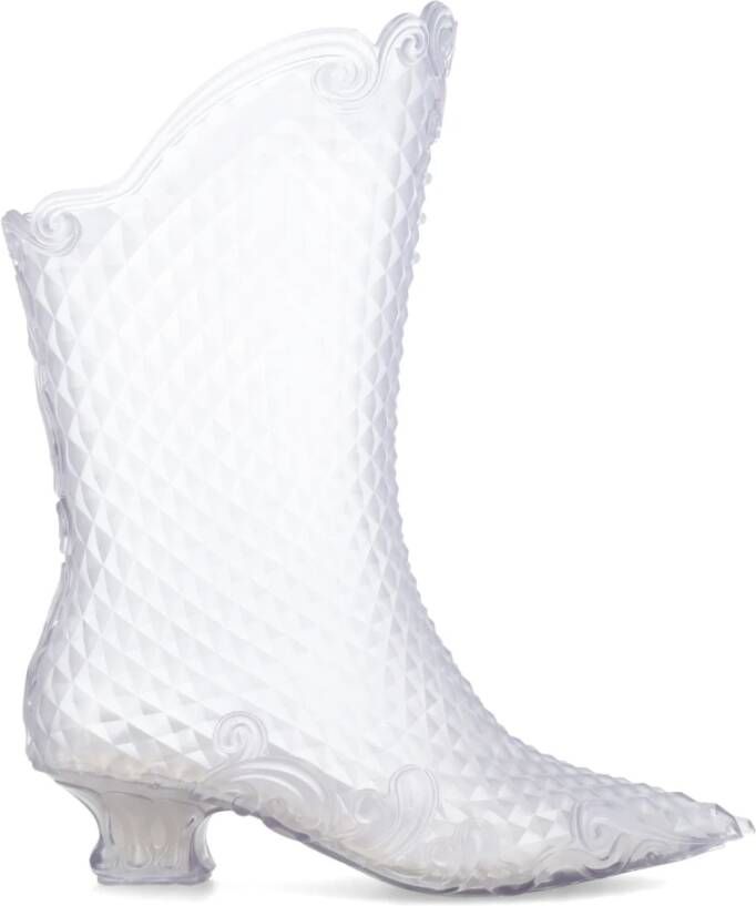 Y Project Melissa Court Boot Stijlvol en Elegant White Dames