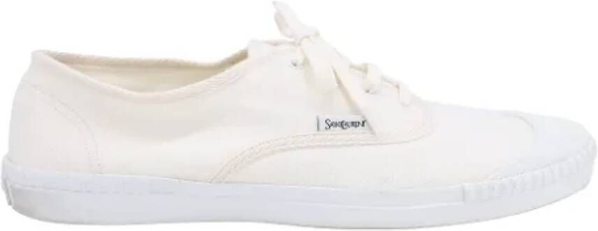 Yves Saint Laurent Vintage Pre-owned Canvas sneakers White Heren