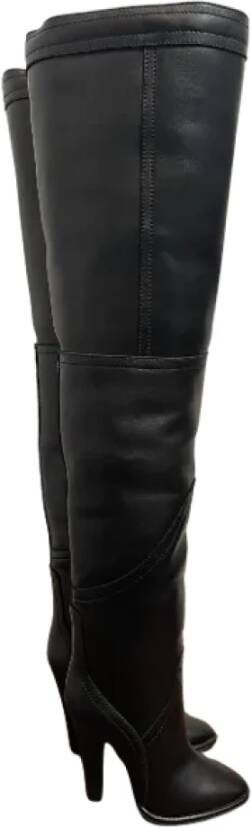 Yves Saint Laurent Vintage Pre-owned Leather boots Black Dames