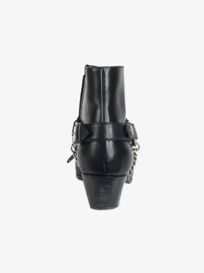 Yves Saint Laurent Vintage Pre-owned Leather boots Black Dames