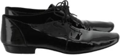 Yves Saint Laurent Vintage Pre-owned Leather flats Black Dames