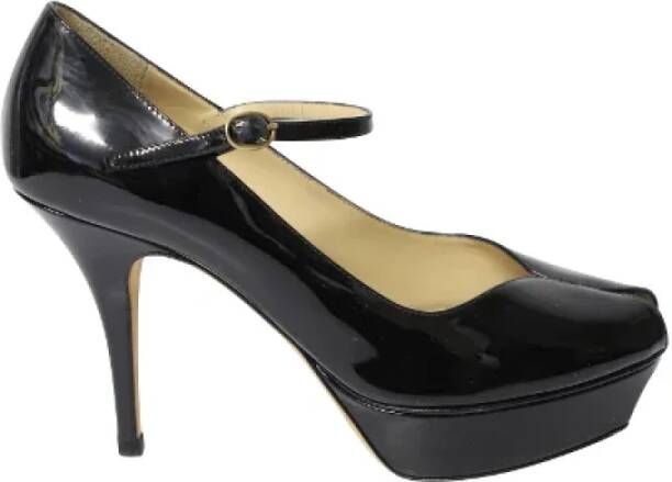 Yves Saint Laurent Vintage Pre-owned Leather heels Black Dames