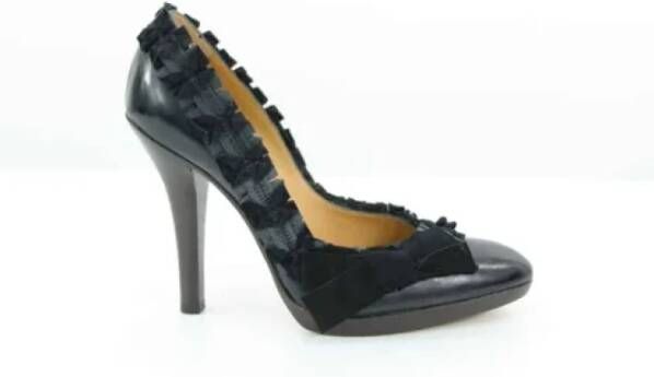 Yves Saint Laurent Vintage Pre-owned Leather heels Black Dames