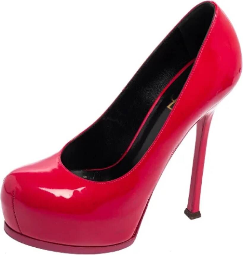 Yves Saint Laurent Vintage Pre-owned Leather heels Pink Dames
