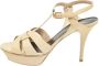 Yves Saint Laurent Vintage Pre-owned Leather sandals Beige Dames - Thumbnail 1