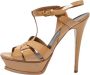 Yves Saint Laurent Vintage Pre-owned Leather sandals Beige Dames - Thumbnail 1