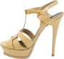 Yves Saint Laurent Vintage Pre-owned Leather sandals Beige Dames - Thumbnail 1