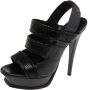 Yves Saint Laurent Vintage Pre-owned Leather sandals Black Dames - Thumbnail 1