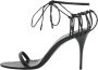 Yves Saint Laurent Vintage Pre-owned Leather sandals Black Dames - Thumbnail 1