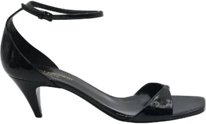 Yves Saint Laurent Vintage Pre-owned Leather sandals Black Dames