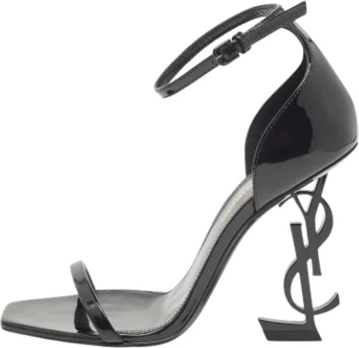 Yves Saint Laurent Vintage Pre-owned Leather sandals Black Dames