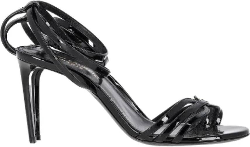 Yves Saint Laurent Vintage Pre-owned Leather sandals Black Dames