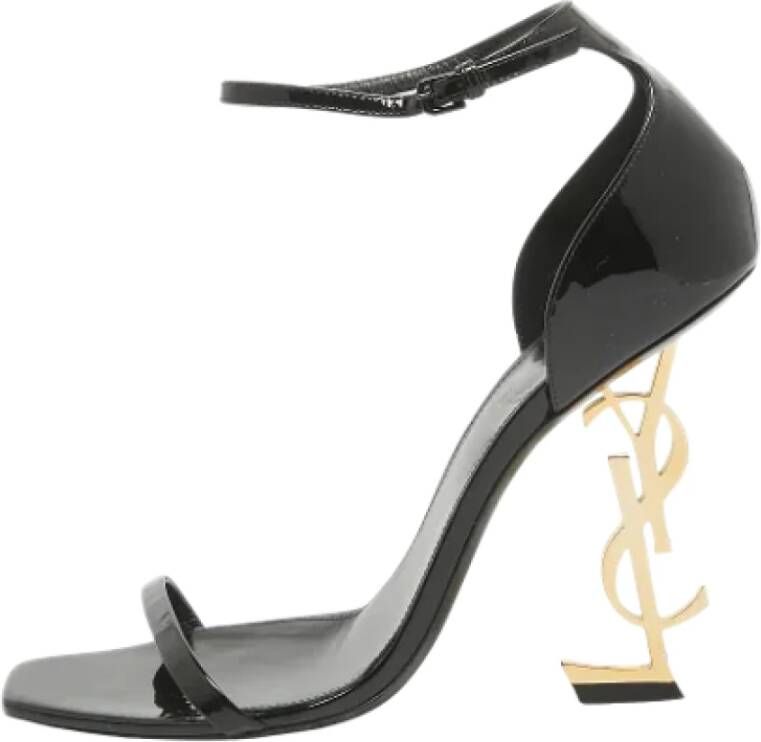 Yves Saint Laurent Vintage Pre-owned Leather sandals Black Dames