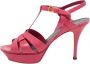 Yves Saint Laurent Vintage Pre-owned Leather sandals Pink Dames - Thumbnail 1