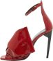 Yves Saint Laurent Vintage Pre-owned Leather sandals Red Dames - Thumbnail 1