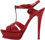 Yves Saint Laurent Vintage Pre-owned Leather sandals Red Dames - Thumbnail 1