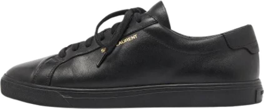 Yves Saint Laurent Vintage Pre-owned Leather sneakers Black Dames