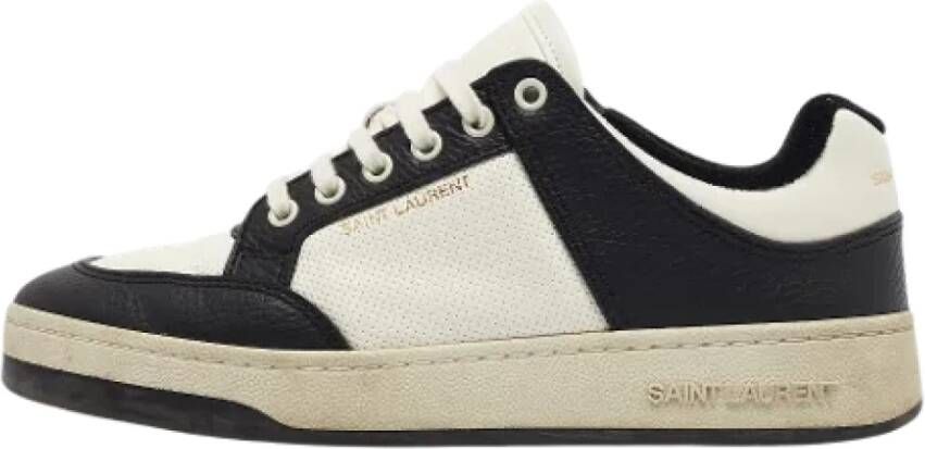 Yves Saint Laurent Vintage Pre-owned Leather sneakers Black Dames