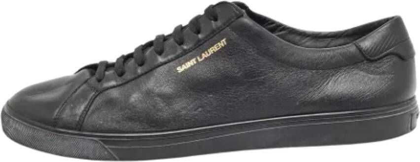 Yves Saint Laurent Vintage Pre-owned Leather sneakers Black Heren