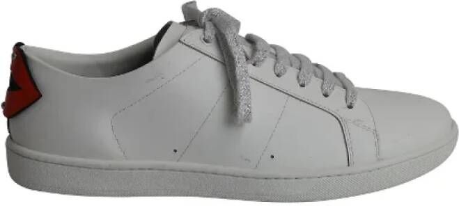 Yves Saint Laurent Vintage Pre-owned Leather sneakers White Dames