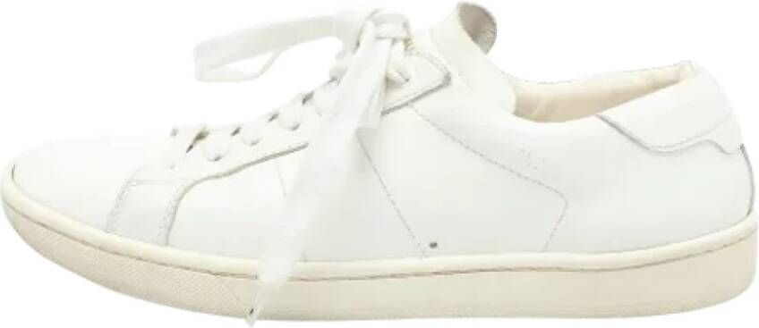 Yves Saint Laurent Vintage Pre-owned Leather sneakers White Dames