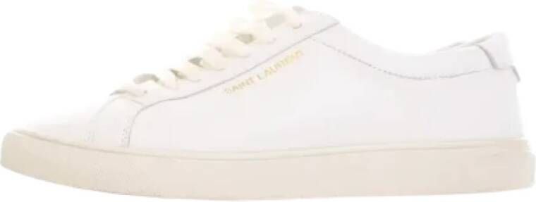 Yves Saint Laurent Vintage Pre-owned Leather sneakers White Dames