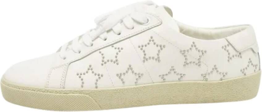 Yves Saint Laurent Vintage Pre-owned Leather sneakers White Dames