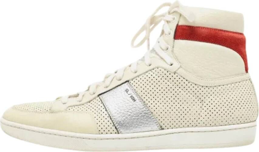 Yves Saint Laurent Vintage Pre-owned Leather sneakers White Heren