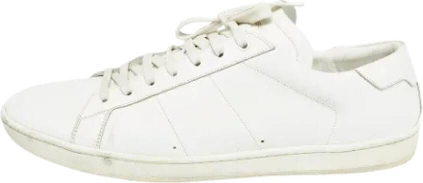 Yves Saint Laurent Vintage Pre-owned Leather sneakers White Heren