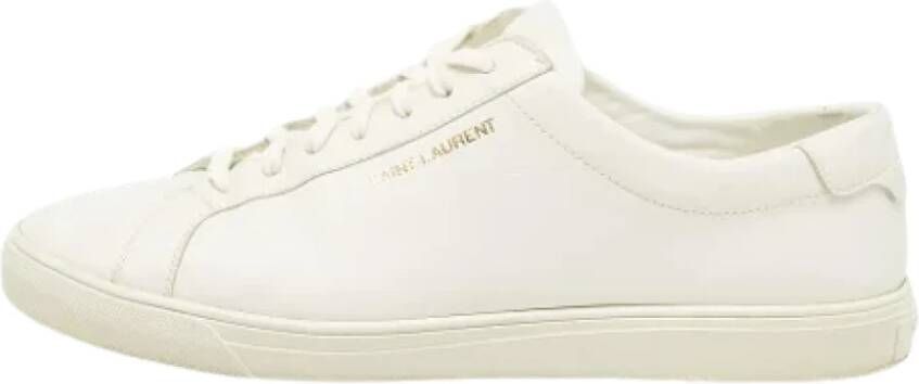 Yves Saint Laurent Vintage Pre-owned Leather sneakers White Heren