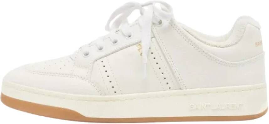 Yves Saint Laurent Vintage Pre-owned Leather sneakers White Heren