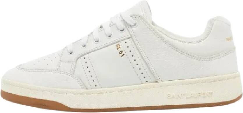 Yves Saint Laurent Vintage Pre-owned Leather sneakers White Heren