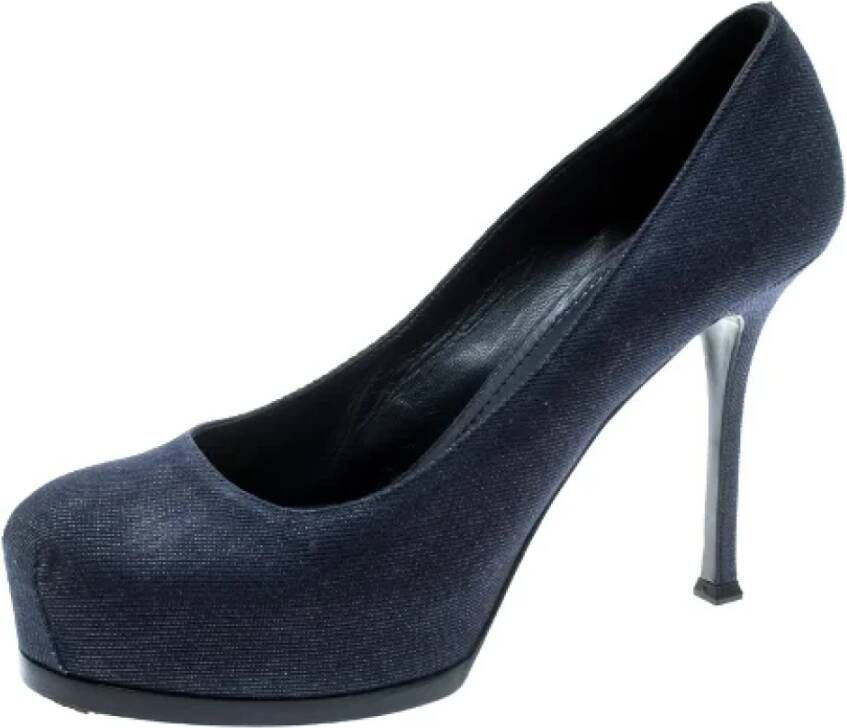 Yves Saint Laurent Vintage Pre-owned Pumps Blue Dames