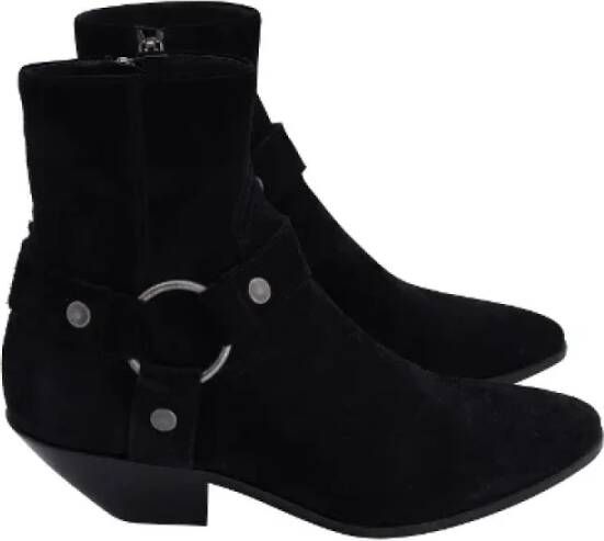 Yves Saint Laurent Vintage Pre-owned Suede boots Black Dames