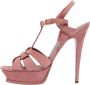 Yves Saint Laurent Vintage Pre-owned Suede heels Pink Dames - Thumbnail 1