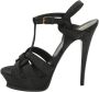 Yves Saint Laurent Vintage Pre-owned Suede sandals Black Dames - Thumbnail 1