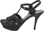 Yves Saint Laurent Vintage Pre-owned Suede sandals Black Dames - Thumbnail 1