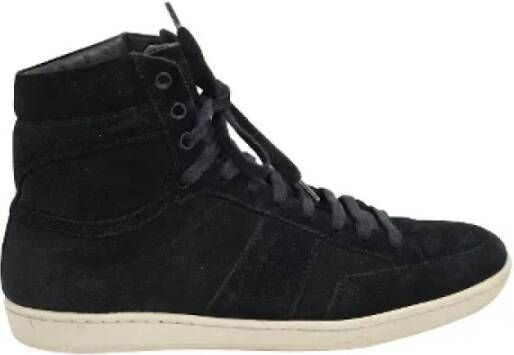 Yves Saint Laurent Vintage Pre-owned Suede sneakers Black Dames